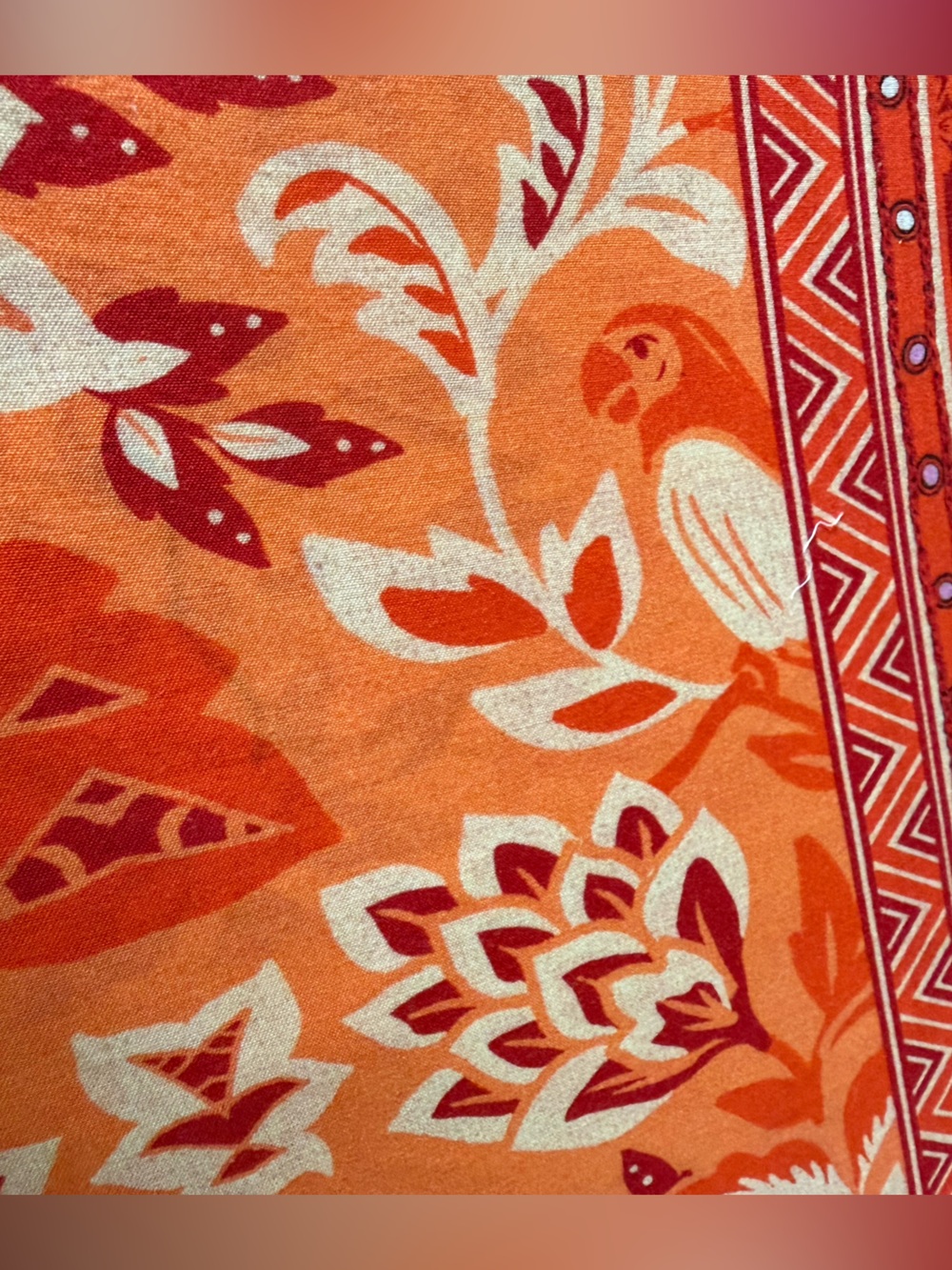 FARM Rio beautiful bell sleeve cutout dress. Colorful fruit floral print Maxi - Picture 12 of 16